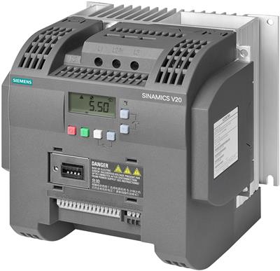 Siemens frekvensomformer SINAMICS V20 2.2kW 11A 1x230V IP20, Uten Filter